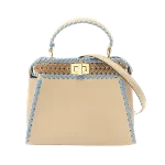 Beige Leather Fendi Peekaboo