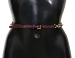Purple Leather Dolce & Gabbana Belt