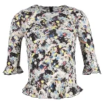 Multicolor Silk Erdem Top