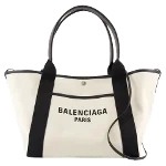 White Leather Balenciaga Shopper