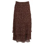 Brown Polyester Ganni Skirt