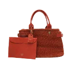 Red Leather Loewe Handbag