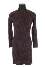 Brown Polyester Paule Ka Dress