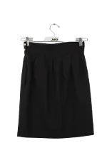 Black Wool Fendi Skirt