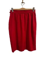 Red Wool Lanvin Skirt