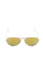 Yellow Metal Ray-Ban Sunglasses