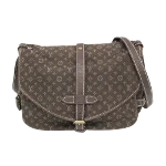 Brown Canvas Louis Vuitton Saumur