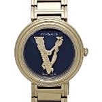 Black Metal Versace Watch