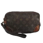 Brown Canvas Louis Vuitton Marly Dragonne