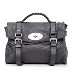 Grey Leather Mulberry Travel Bag