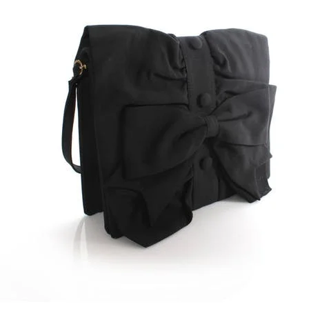 Black Fabric Moschino Crossbody Bag