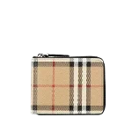 Beige Plastic Burberry Wallet