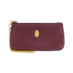 Burgundy Leather Cartier Clutch