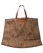 Brown Leather Etro Tote