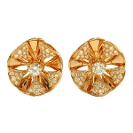 Gold Metal Bvlgari Earrings