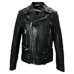 Black Leather Yves Saint Laurent Jacket