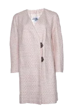 Pink Polyester Chanel Coat