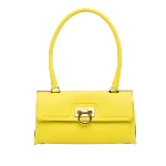 Yellow Leather Salvatore Ferragamo Shoulder Bag