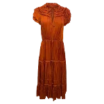 Orange Polyester Ulla Johnson Dress