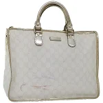 White Leather Gucci Handbag