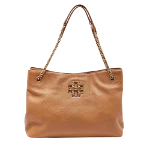 Brown Leather Tory Burch Tote