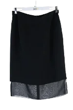 Black Fabric Givenchy Skirt