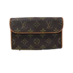 Brown Leather Louis Vuitton Florentine Pochette