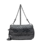 Black Leather Bottega Veneta Crossbody Bag