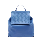 Blue Leather Bottega Veneta Backpack