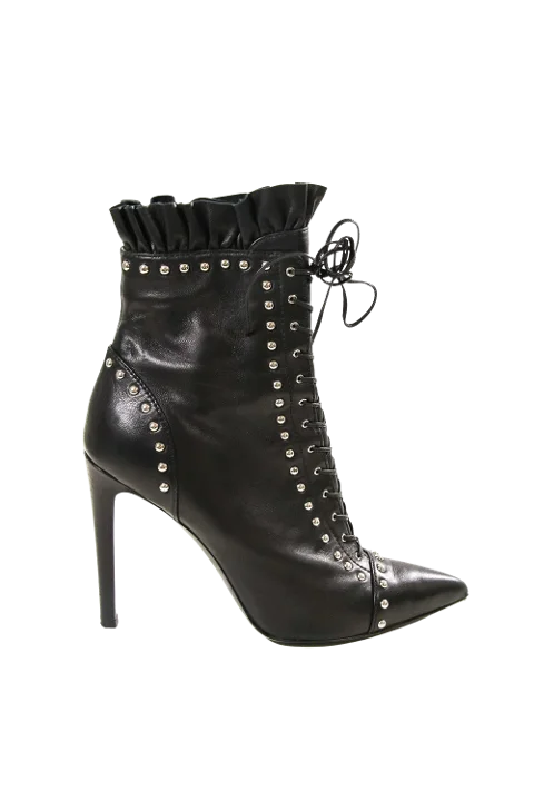 Black Leather Altuzarra Boots