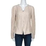 Beige Fabric Armani Collezioni Jacket