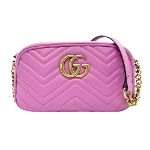 Pink Leather Gucci Marmont