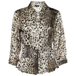 Beige Silk Just Cavalli Shirt