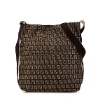 Brown Canvas Fendi Crossbody Bag