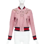 Pink Leather Gucci Jacket