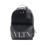 Black Leather Valentino Backpack