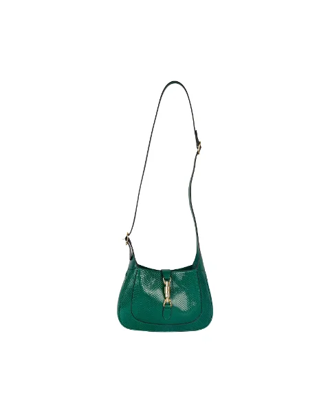 Green Leather Gucci Jackie