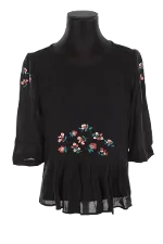 Black Viscose Des petits hauts Top