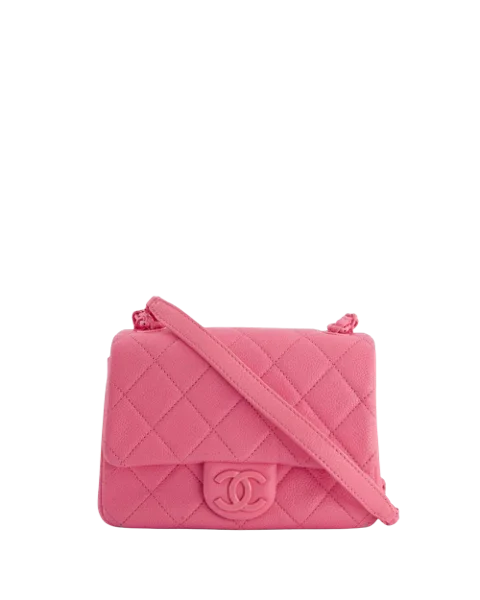 Pink Leather Chanel Handbag