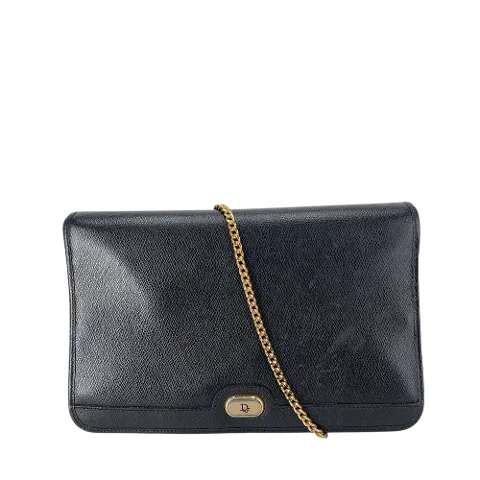 Black Leather Dior Crossbody Bag