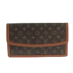 Brown Canvas Louis Vuitton Pochette Dame