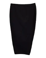 Black Polyester Rick Owens Skirt