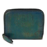 Blue Leather Berluti Wallet
