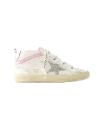 White Leather Golden Goose Sneakers