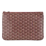 Red Fabric Goyard Clutch