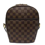 Brown Canvas Louis Vuitton Damier Ebene Ipanema