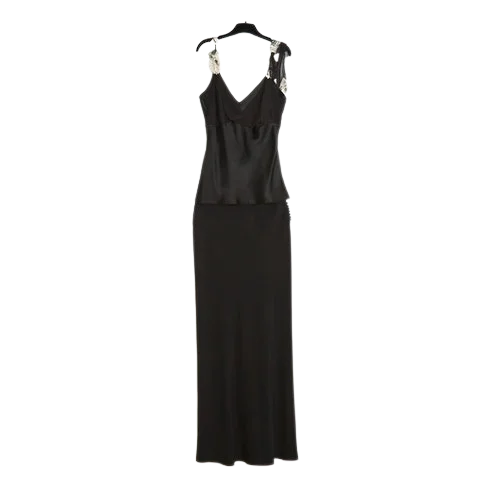 Black Acetate Galliano Dress