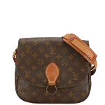 Brown Canvas Louis Vuitton Sac Souple