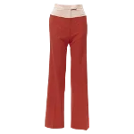 Red Wool Bottega Veneta Pants