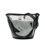 White Plastic Chanel Bucket Bag